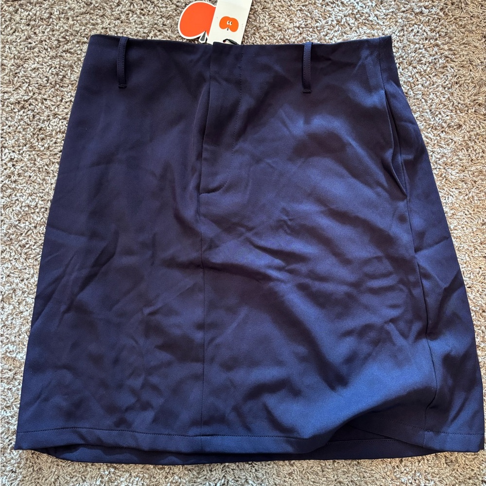 Cider Deep Blue Mini Skirt